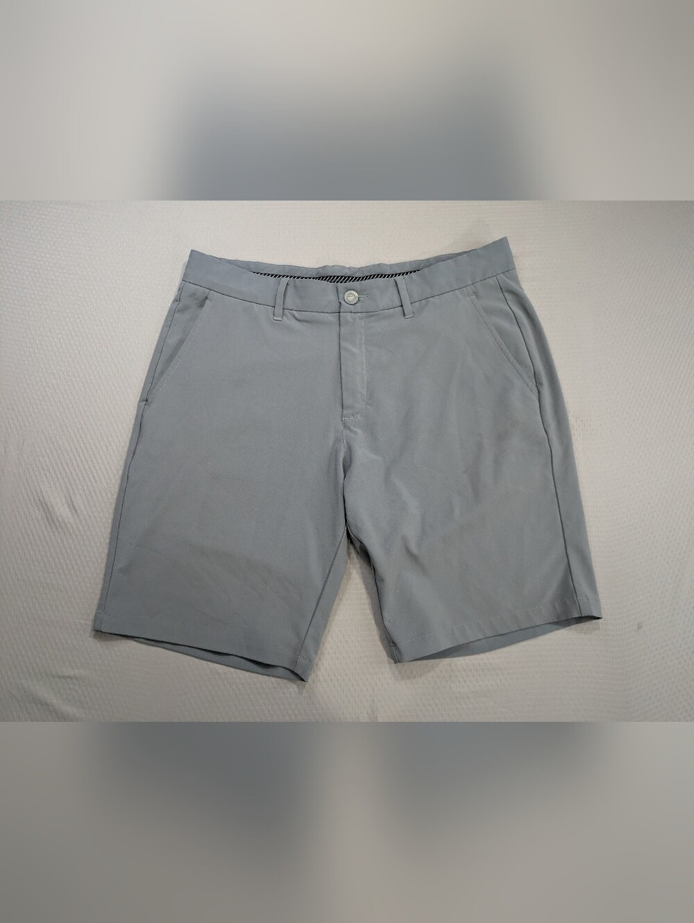 Primo Golf Shorts Mens 34 Navy Blue 9" Lightweight Performance Stretch Chino